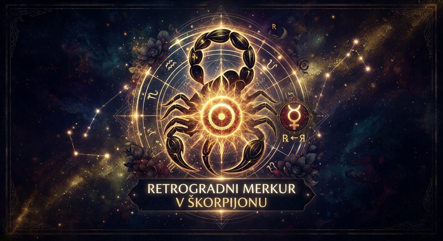 Alkimija Škorpijona 2026: Retrogradna Merkur in Venera ter Sonce